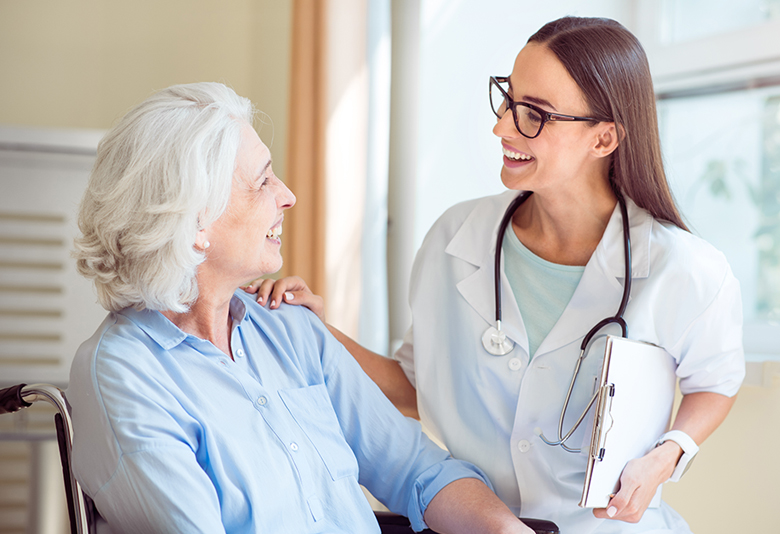 Senior Woman and Doctor
